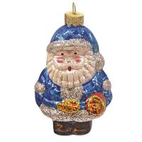 Украшение елочное Дед Мороз с фонариком,в подарочной уп.,h-9см ФУ-513