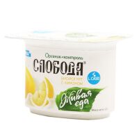Йогурт Слобода лимон, 7.8%, 125г