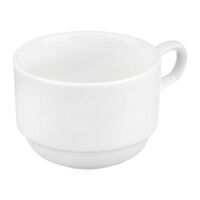 Чашка чайная Башкирский Фарфор Браво белая, 200мл, фарфор, чайная, ИЧШ 30.200