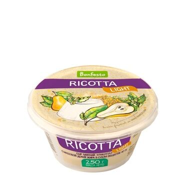фото: Сыр творожный Bonfesto Ricotta 40%, 250г