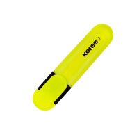 Текстовыделитель Kores Bright Liner Plus желтый, 0.5-5 мм, скошенный наконечник