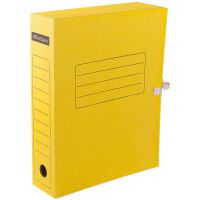 Архивная папка на завязках Officespace желтая, А4, 75 мм