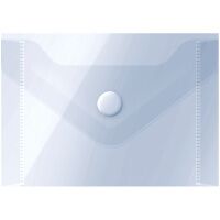 Папка-конверт на кнопке Officespace прозрачная, А7