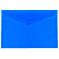 Папка-конверт на кнопке Attache А4, синяя