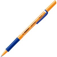 Ручка-роллер автоматическая Stabilo pointVisco синяя, 0.5мм