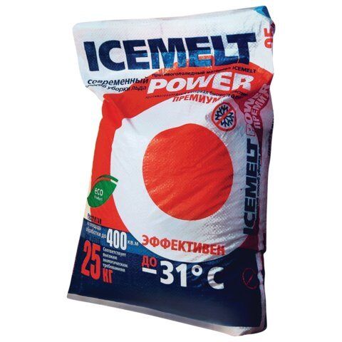 фото: Антигололёдный реагент Icemelt Power 25кг, до -31°С