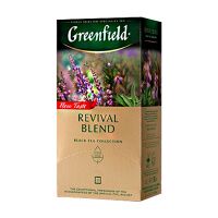 Чай Greenfield Revival Blend (Ревайвал Бленд), черный, 25 пакетиков