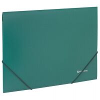 Пластиковая папка на резинке Brauberg Стандарт зеленая, А4, до 300 листов