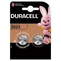 Батарейка Duracell CR2025, 3В, литиевая, 2BL, 2шт/уп