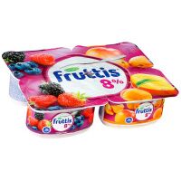Йогурт Fruttis Суперэкстра лесные ягоды-абрикос-манго, 8%, 115г