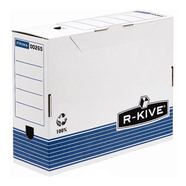 фото: Архивный короб Fellowes R-Kive Prima белый, A4, 100х260х315мм, пустографка