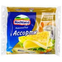 Сыр плавленый Hochland сливочный-ветчина 40%, 150г