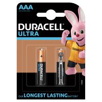 Батарейка Duracell Ultra Power AAA LR03, 1.5В, алкалиновая, 2BL, 2шт/уп