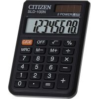 Калькулятор карманный Citizen SLD-100N черный, 8 разрядов