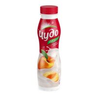 Йогурт питьевой Чудо 2.4% персик-абрикос, 270г