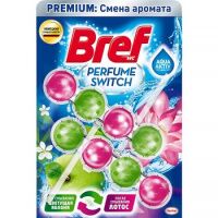 Туалетный блок Bref Perfume switch цветущая яблоня-лотос, 2х50г