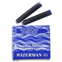 Картридж для перьевой ручки Waterman S0110950 синий, 6шт