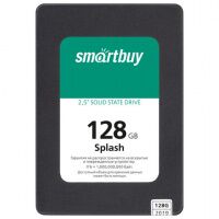 Твердотельный накопитель SSD SMARTBUY Splash 128GB, 2,5', SATA III, черный, SBSSD-128GT-MX902-25S3