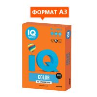 Цветная бумага для принтера Iq Color intensive оранжевая, А3, 500 листов, 80г/м3, OR43