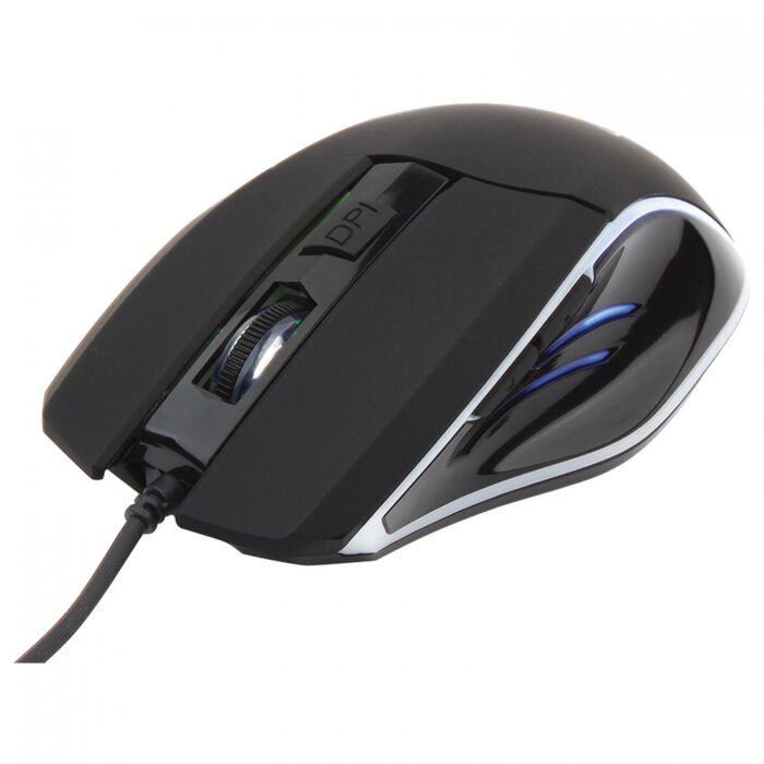 фото: Мышь проводная игровая оптическая USB Gembird MG-500 1000-1600dpi, черная