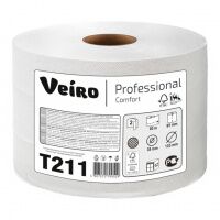 Туалетная бумага Veiro Professional Comfort T211, в рулоне, 80м, 2 слоя, белая