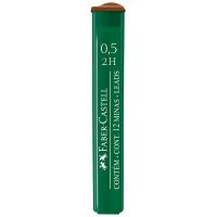 Грифели для механических карандашей Faber-Castell 'Polymer', 12шт., 0,5мм, 2H