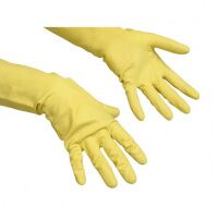 Перчатки резиновые Vileda Professional Контракт XL, желтые, 102588