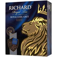 Чай пакетированный Richard Royal Earl Grey, черный, 100 пакетиков