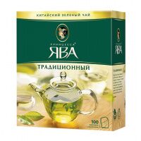 Чай пакетированный Принцесса Ява Традиционный, зеленый, 100 пакетиков