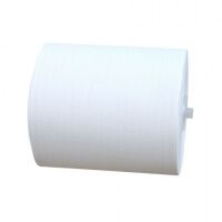 Бумажные полотенца Merida Топ Автоматик Макси белые, в рулоне, 160м, 2 слоя, 6 рулонов
