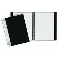 Файловая папка Durable Duralook черная, A4, на 20 файлов, 2422-01