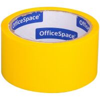 Клейкая лента упаковочная Officespace 48мм x40м, желтая