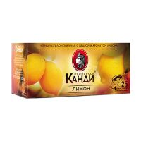 Чай Принцесса Канди с лимоном, черный, 25 пакетиков