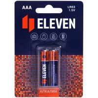 Батарейка Eleven AAA LR03, алкалиновая, 2шт/уп
