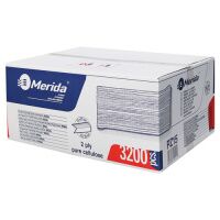 Бумажные полотенца Merida V-Top 3200 PZ15, листовые, белые, 160шт, 2 слоя, 20 пачек