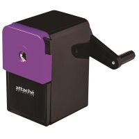 Точилка механическая Attache 1 отверстие, черно-фиолетовая