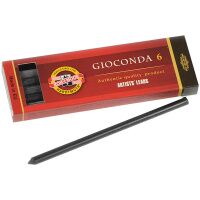 Грифели для цангового карандаша Koh-I-Noor Gioconda 6B, 5.6мм, 6шт