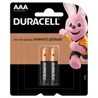 Батарейка Duracell Basic AAA LR03, 1.5В, алкалиновая, 2BL, 2шт/уп
