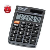 Калькулятор карманный Citizen SLD-100NR 58х88х10мм, черный, 8 рязрядов