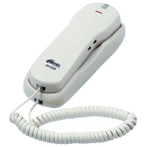 фото: Телефон RITMIX RT-003 white, набор на трубке, быстрый набор 13 номеров, белый, 15118344