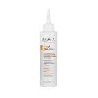 Гель-эксфолиант Aravia Professional Scalp AHA-Peel, мультикислотный для глубокого очищения кожи голо