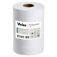Бумажные полотенца Veiro Professional Basic К101, в рулоне, 180м, 1 слой, белые