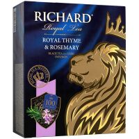 Чай Richard Royal Thyme & Rosemary, черный, 100 пакетиков