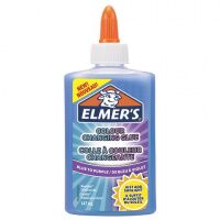 Клей для слаймов канцелярский меняющий цвет ELMERS Colour Changing Glue, 147 мл, синий на фиолетовый
