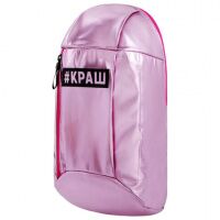Рюкзак STAFF FASHION AIR компактный, блестящий, 'КРАШ', розовый, 40х23х11 см, 270301