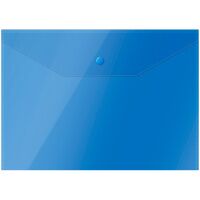 Пластиковая папка на кнопке Officespace синяя, А4, Fmk12-5
