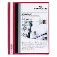 Скоросшиватель пластиковый Durable Duraplus красный, А4, 2579-03