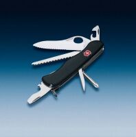 Нож перочинный Victorinox Trailmaster One Hand Wavy Edge с фиксатором 12 функций, черный