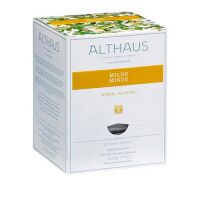 Чай Althaus Milde Minze, травяной, листовой, в пирамидках, 15 пакетиков