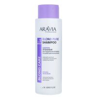 Шампунь Aravia Blond Pure Shampoo для поддержания холодных оттенков осветленных волос, 400мл
